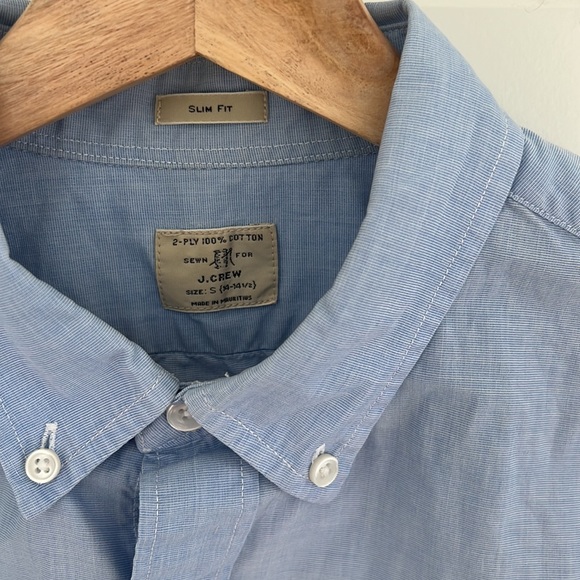 J. Crew Men’s Light Blue Long Sleeve Button Down - Picture 3 of 3